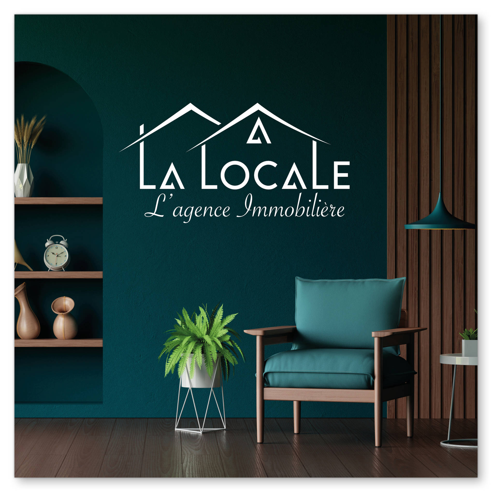 Christelle Perere GraphiCRi identité visuelle logo déclinaisons en réserve La Locale agence immobilière Limoges